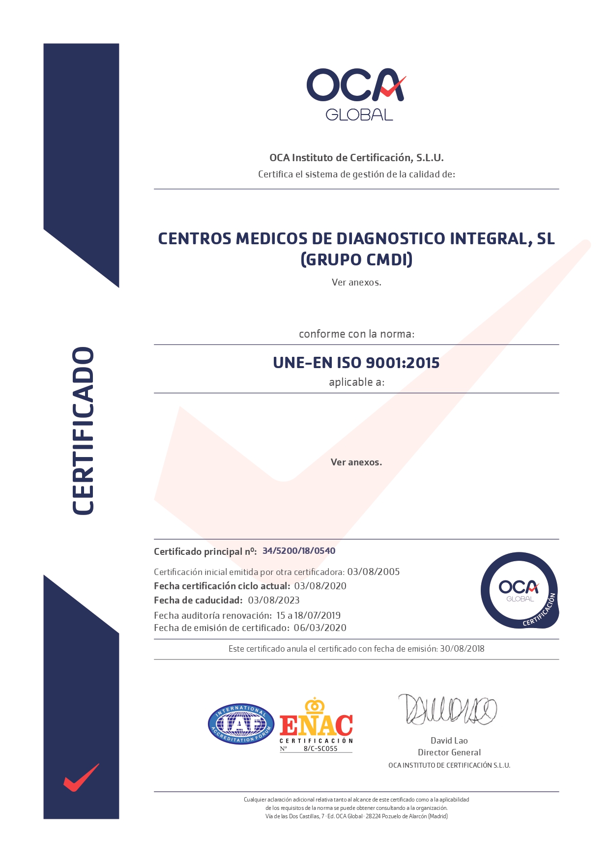 certificado iso 9001